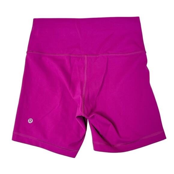 LULULEMON Align High Rise 6” Biker Shorts Magenta Purple Size 8 RARE COLOR - Picture 5 of 10